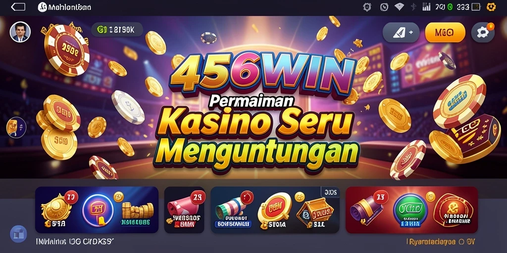 Tampilan gameplay menarik dan mendebarkan dari 456WIN yang menghadirkan suasana Kasino.