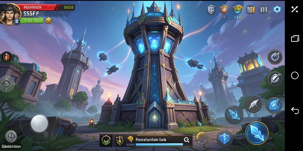 Tampilan gameplay Tower Defense yang menegangkan dan menarik.