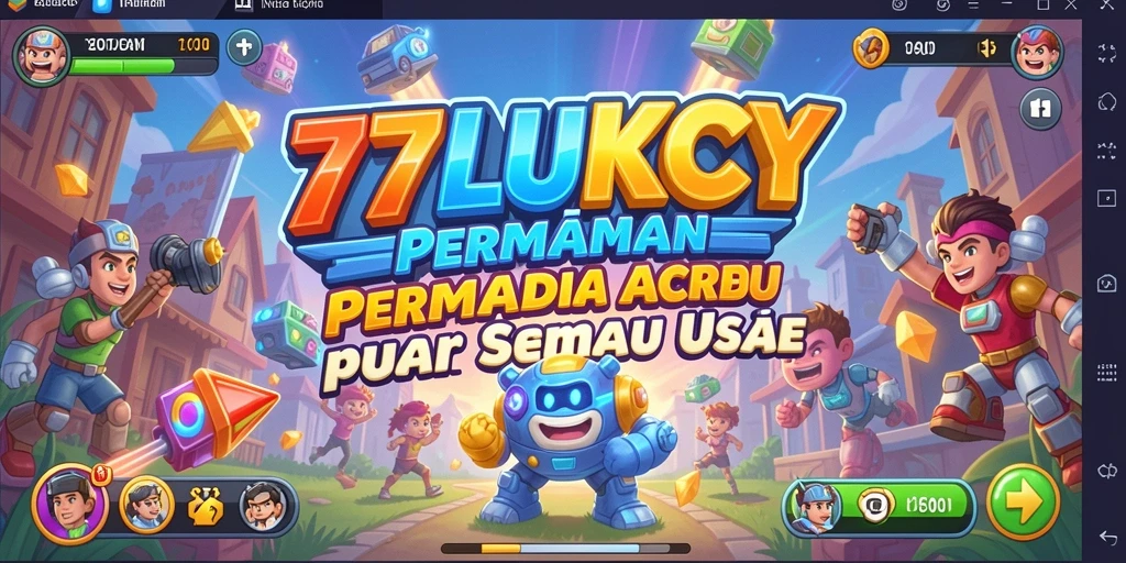 Screenshot gameplay seru dari 777LUKCY yang menampilkan aksi arcade.