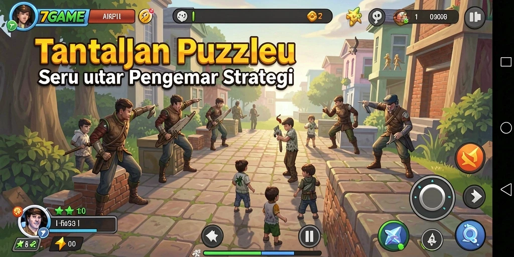 Tangkapan layar gameplay <strong>7GAME</strong> yang menampilkan tantangan puzzle yang seru.