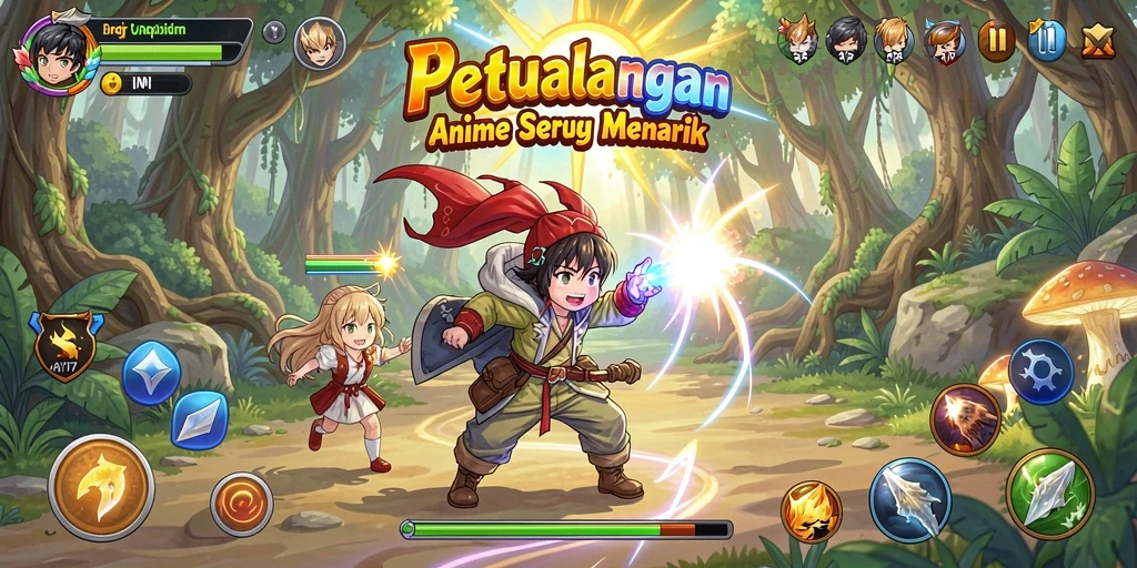 Tampilan gameplay API77 dengan karakter Anime yang menarik.