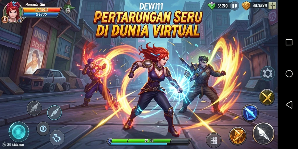 Tampilan screenshot DEWI11 yang menunjukkan aksi pertarungan yang mendebarkan.