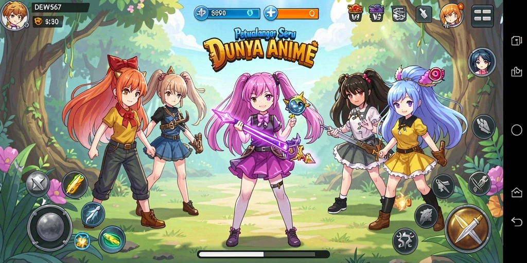 Tampilan grafis memukau dalam gameplay DEWI567 yang penuh aksi.
