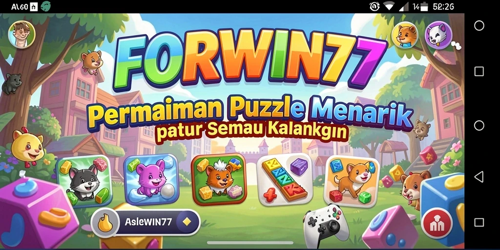 Tampilan gameplay FORWIN77 yang menantang dan mengasyikkan.