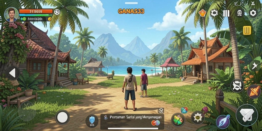 Tampilan grafis menarik dengan gameplay santai di GANAS33.