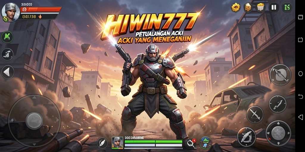 Tampilan gameplay menegangkan dari HIWIN777 yang penuh aksi.