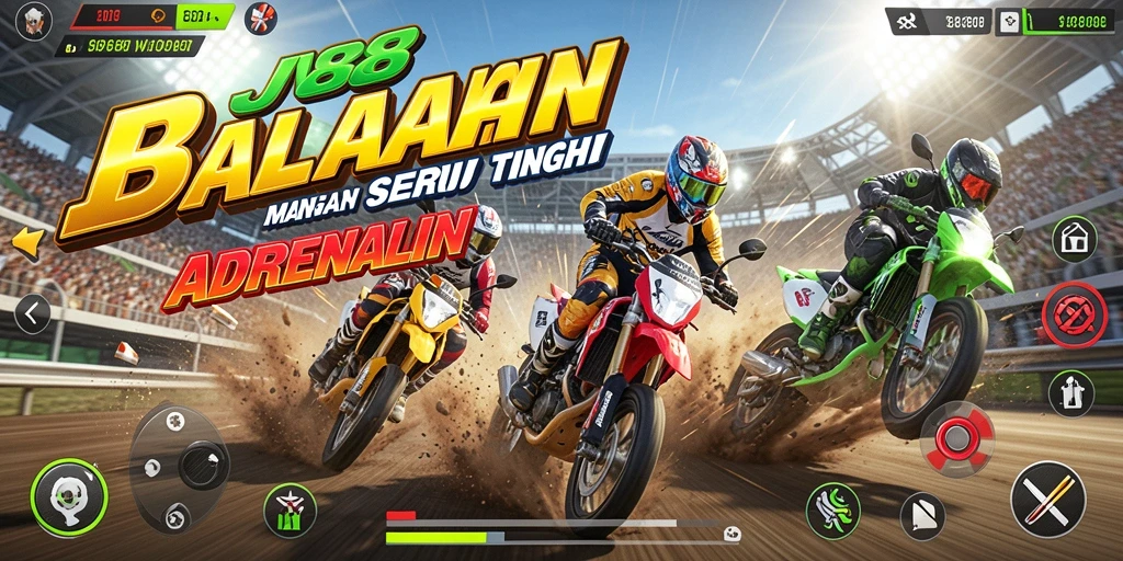 Gameplay Racing JV88 yang intens dan mengasyikkan.