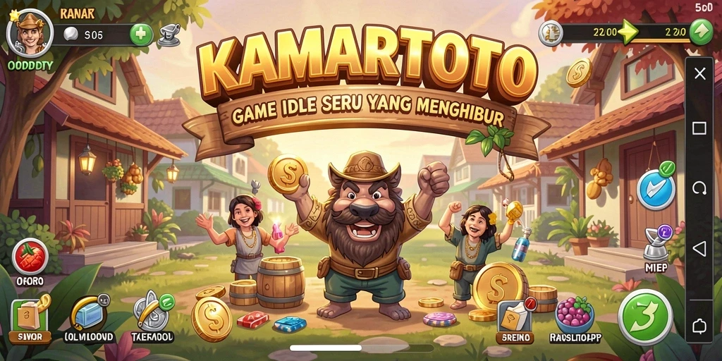 Screenshot KAMARTOTO menampilkan gameplay Idle yang menarik dan interaktif.