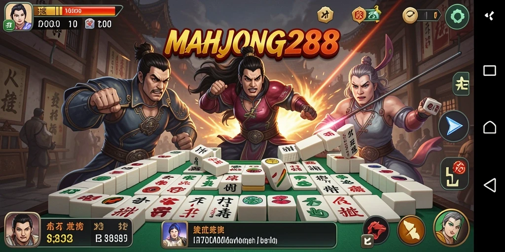 Tampilan gameplay seru MAHJONG288 menampilkan aksi cepat dan strategis.