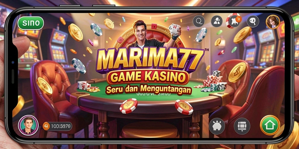 Tangkapan layar dari gameplay seru di MARIMA77 menunjukkan momen mendebarkan saat bermain Kasino.