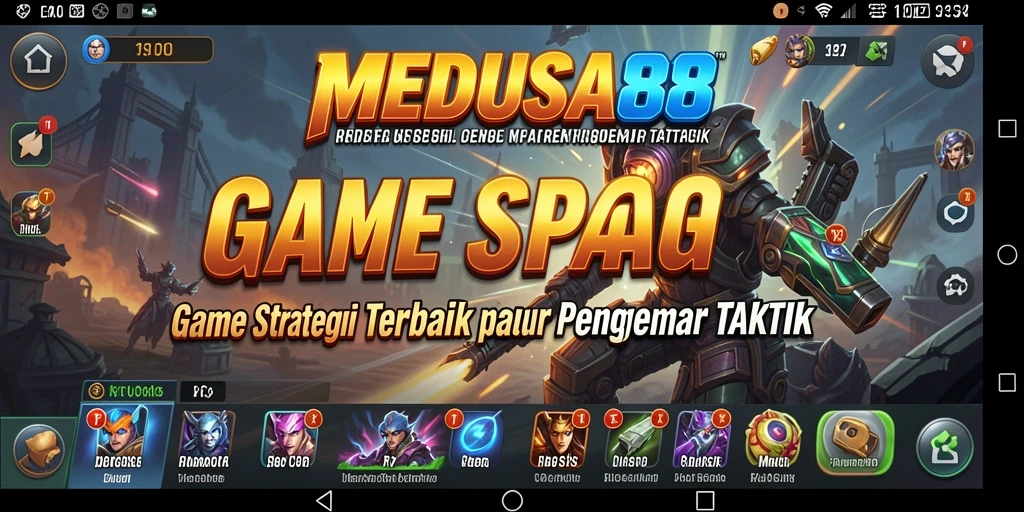 Tampilan gameplay mendebarkan dari MEDUSA88 yang penuh strategi.