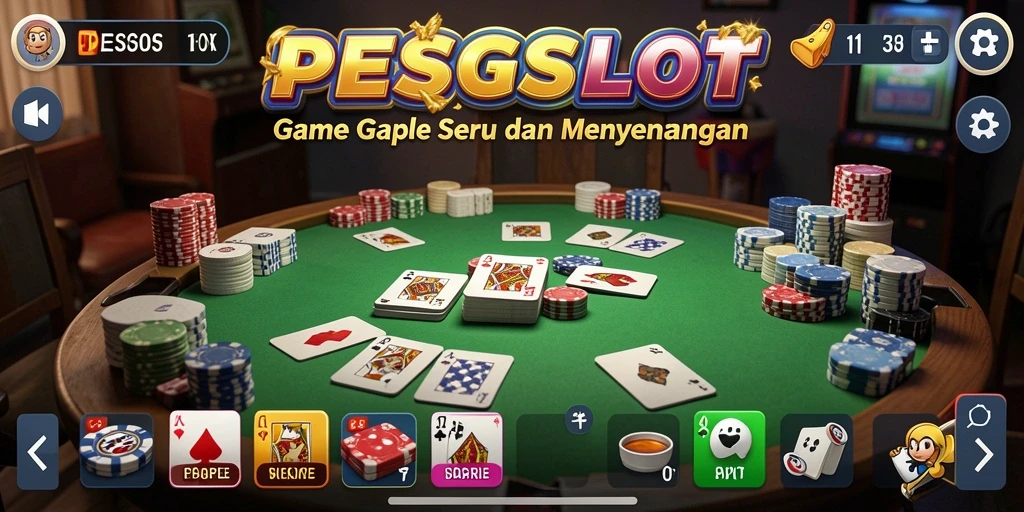 Tampilan gameplay Gaple yang menarik di PESGSLOT.