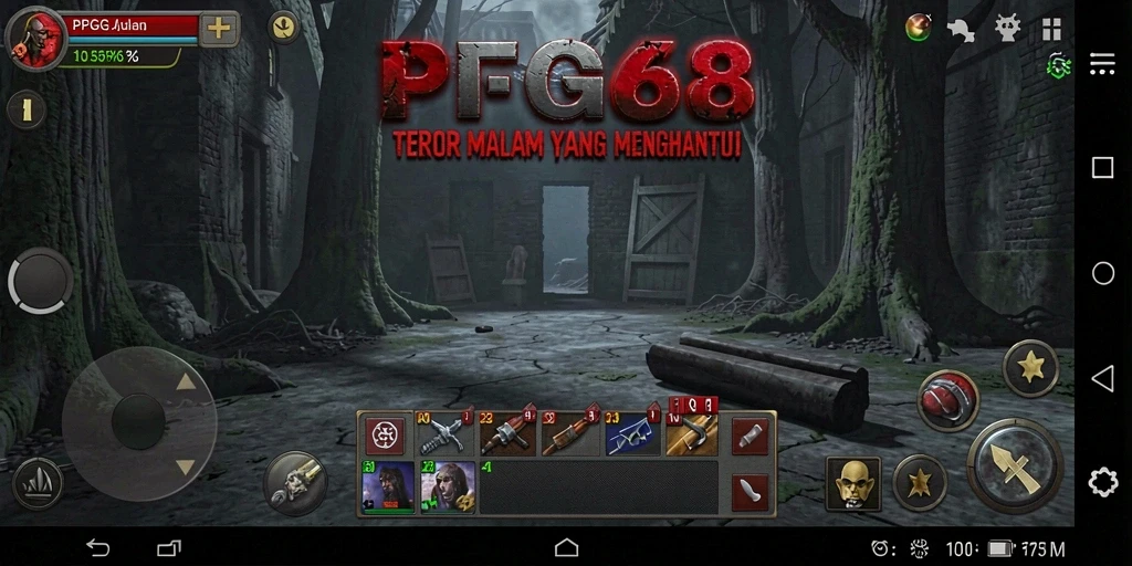 Tampilan gameplay menegangkan PGG68 yang menarik.