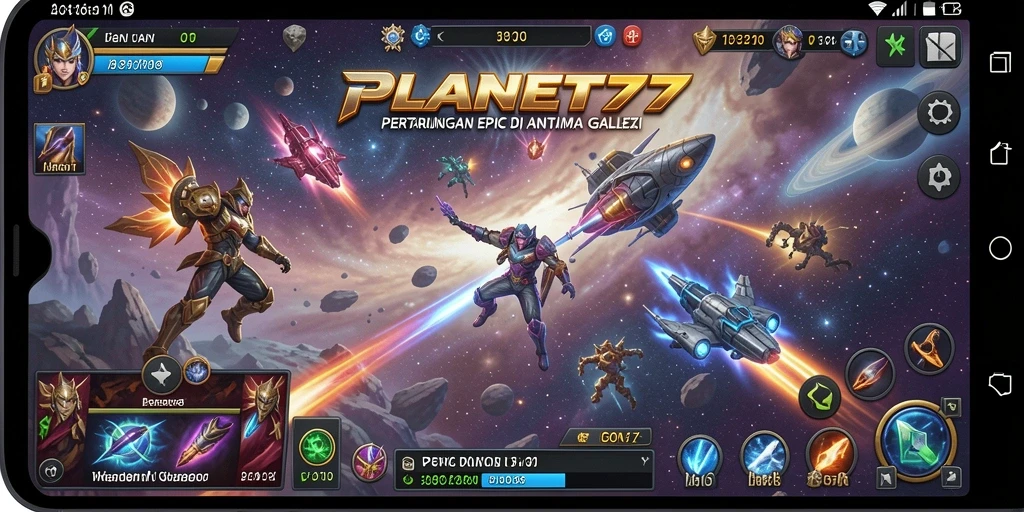 Tangkapan layar dari gameplay Action di PLANET77 yang mendebarkan.