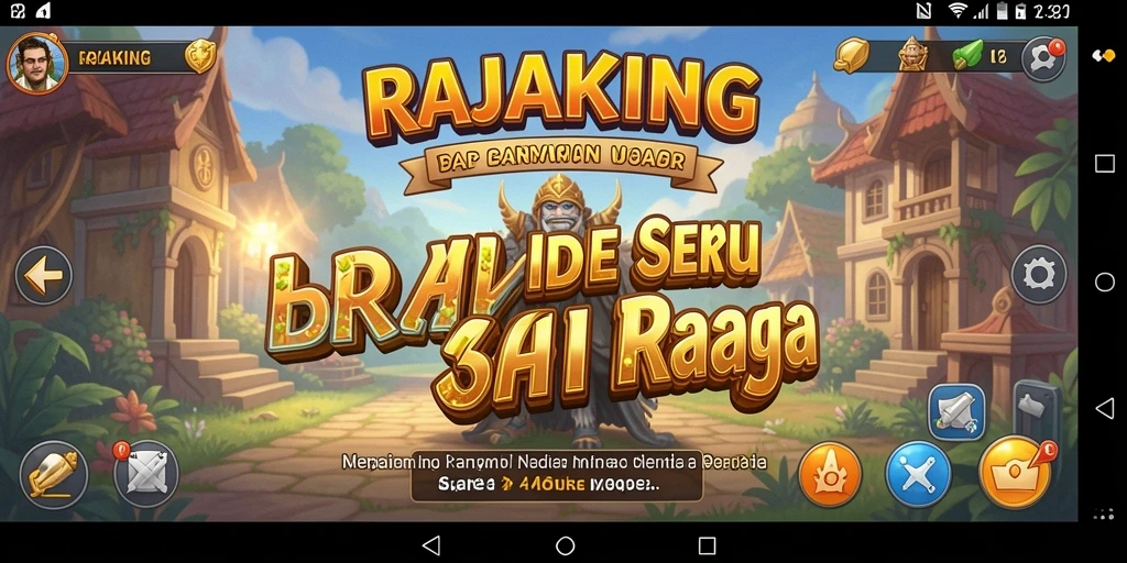 Tampilan gameplay RAJAKING yang seru dan menarik.