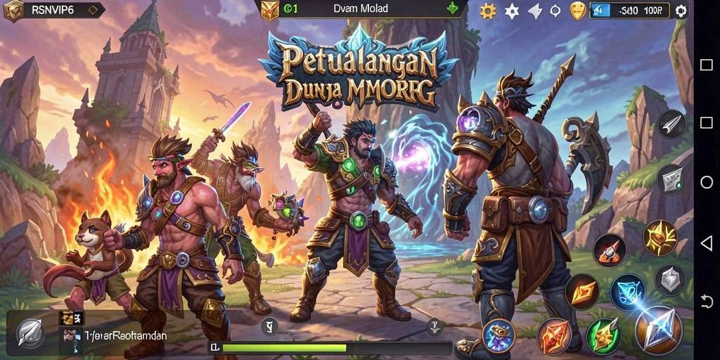 Tampilan gameplay mendalam RSNVIP6 dengan grafis memukau.