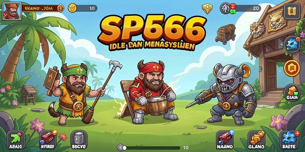 Tampilan menarik dari gameplay SP666 yang penuh warna dan dinamis.
