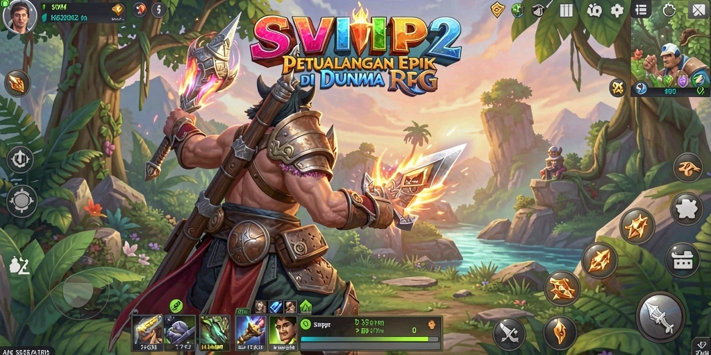 Tampilan gameplay menakjubkan dari SVIP2 dengan aksi RPG yang mendebarkan.