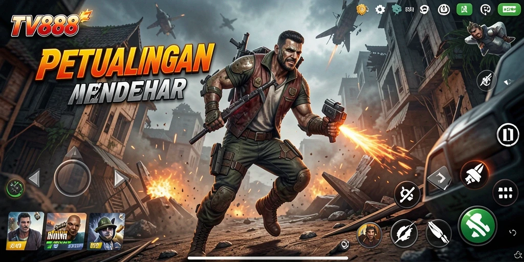 Gameplay TV888 menampilkan pertarungan aksi mendebarkan dan grafis yang menawan.